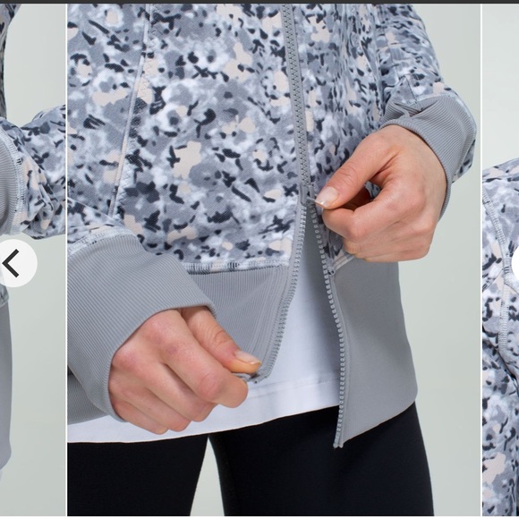 Lululemon Nice Asana Jacket Sz 6 Grey Speckle RARE - Picture 8 of 16